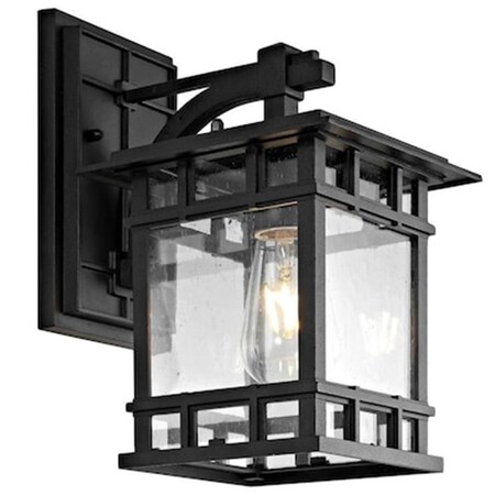 Safavieh Grayter Outdoor Wall Lantern, Clear & Black PLT4013A